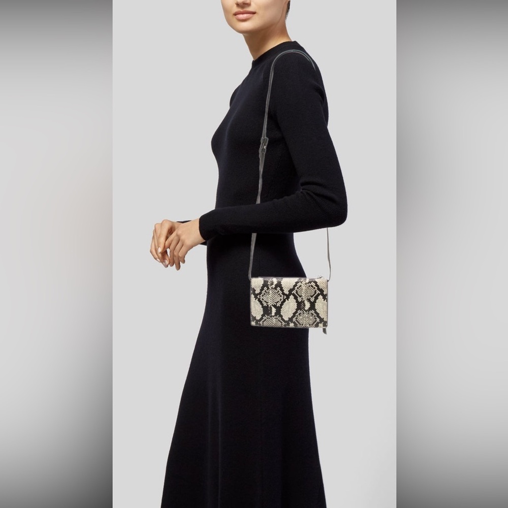💕 SALE - ALL SAINTS Embossed Snakeskin Leather Crossbody Bag NWOT
